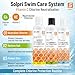 Solpri Swimmers Chlorine Swim Shampoo and Body Wash for Kids & Adults - Unscented with Vitamin C, Sulfate Free 8 Fl Oz