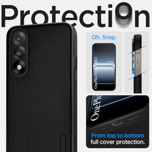 Image of Jkobi Back Cover Case for Oneplus Nord 5 (Textured Grip Design | Camera Protection | Slim and Light Weight | Soft Touch and Feel | Black)