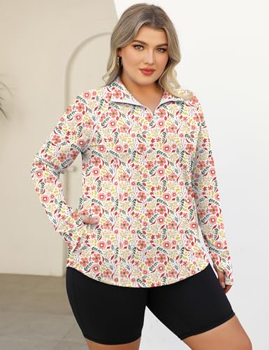 LOMON Women Plus Size Golf Shirt