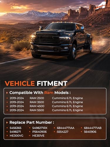 Image of 68444771AA VGT Turbo Actuator (Adaptive /Self-Calibrating) for 2019-2024 Dodge Ram 2500 3500 4500 5500 6.7L Cummins Diesel, Fit Holset HE300VG HE351VE Turbocharger, Replaces 5456365 5498271RX