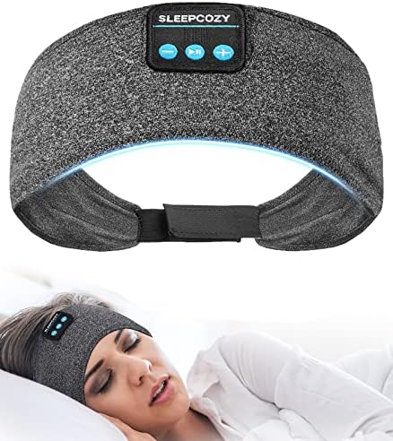 ASMRBAND Headband Headphones, Sleep Headphones Adjustable, Sleeping Headphones Comfortable Headband with Thin Speaker Microphone Handsfree Best Gift Ideas For Women Men