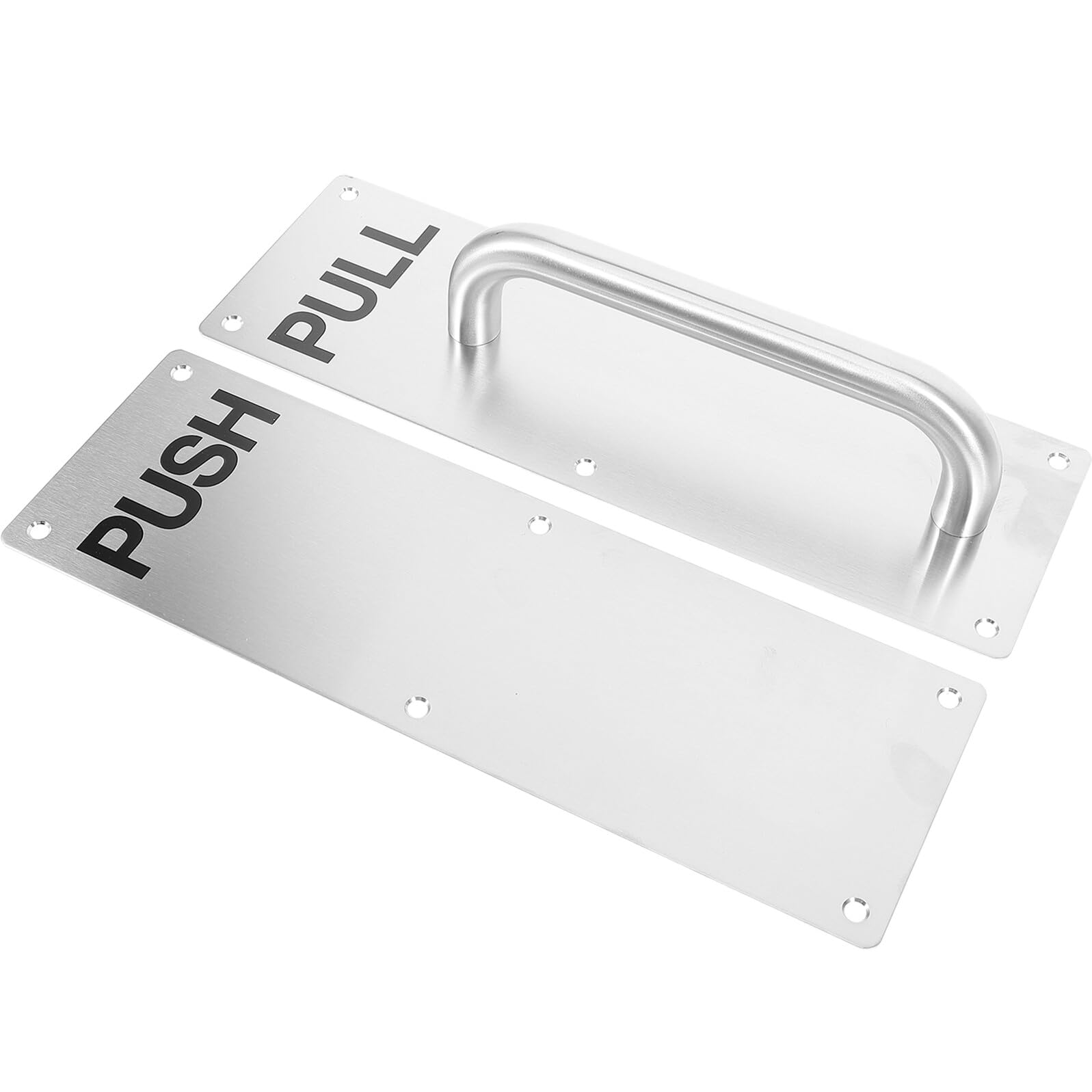 Maniglia Porta Spingere Tirare in Acciaio Inox Resistente alla Corrosione Piastra Ampia per Porte Commerciali e Interne Stabile e Durevole per Uffici e Negozi