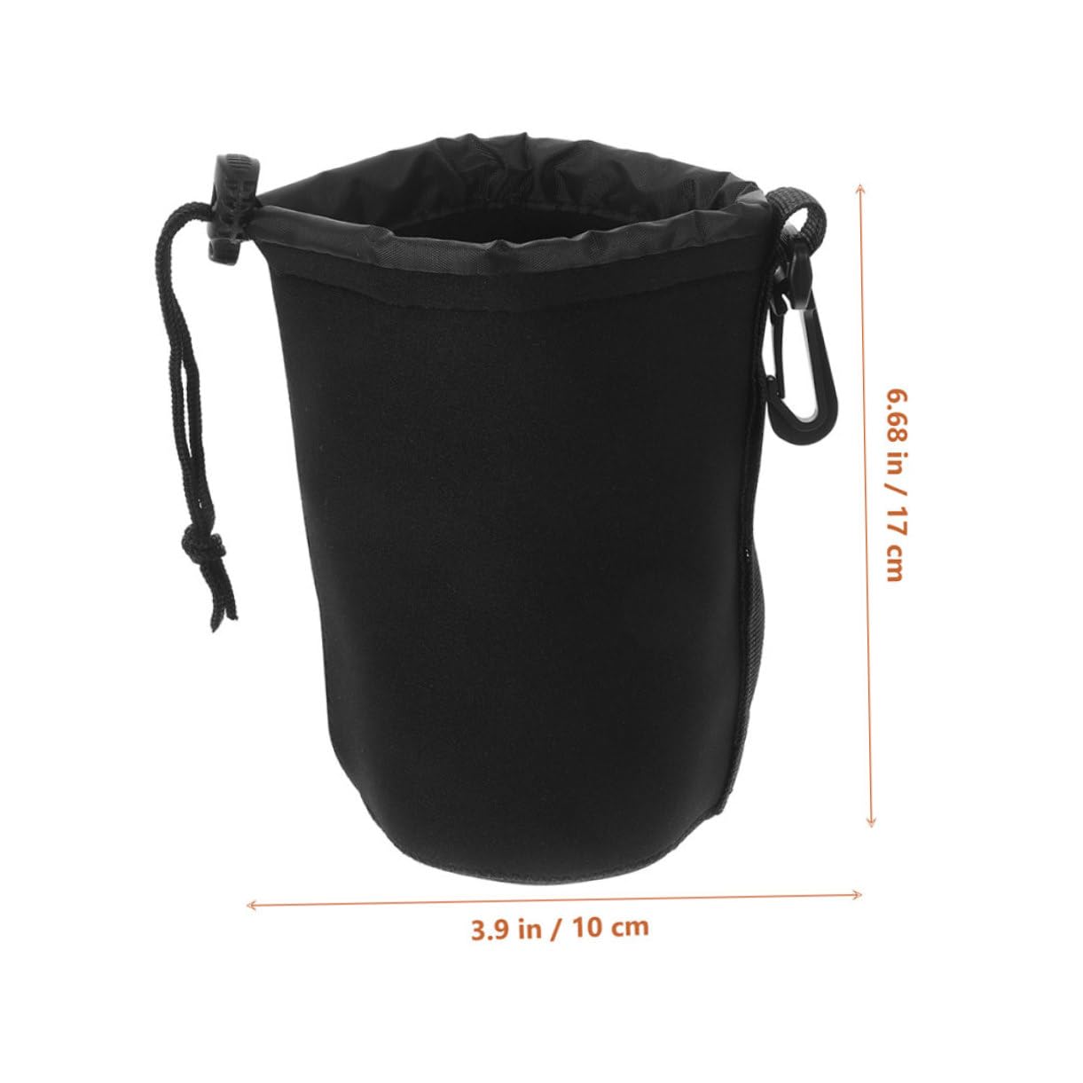 jojofuny Bolsa de Neopreno para Guardar Lentes de Cámara (4 Juegos Cierre con Cordón Y a Prueba de Golpes) para Viajes al Aire (3 Unidades)