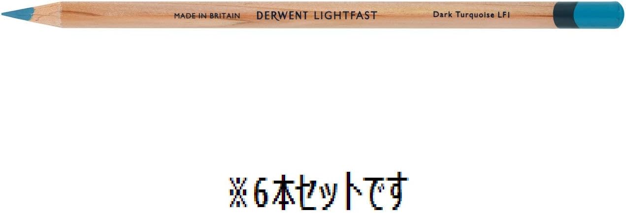Amazon Derwent ダーウェント 色鉛筆 ライトファスト ダークターコイズ 6本セット ばら売り 単色 耐光性100 100年色落ちなし オイルベース 文房具 オフィス用品 文房具 オフィス用品