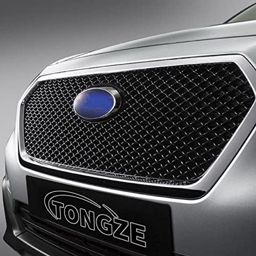 Tongze Universal Black Metal Mesh: Aluminum Alloy Car Grill Mesh For Front Grille Insert Bumper, 10 X 20Mm Rhombic Hole, 40" X 13" #TOP5