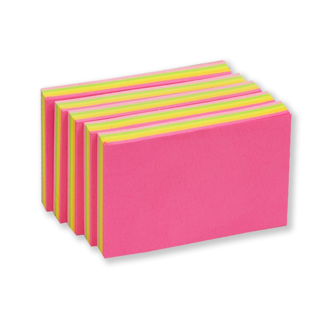 Amazon Brand - Solimo Sticky Notes Pad, Pocket-Size, Wirobound (2 x 3 Notes, 500 Sheets, Assorted Colours)