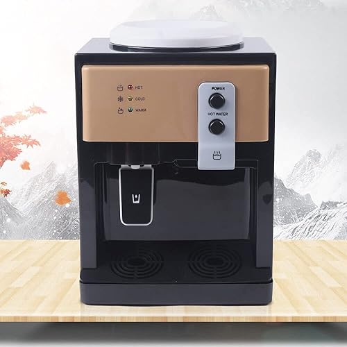 Dispensador de agua eléctrico de escritorio de 550 W para 3 a 5 galones, dispensador de enfriador de agua de encimera con agua fría caliente y a