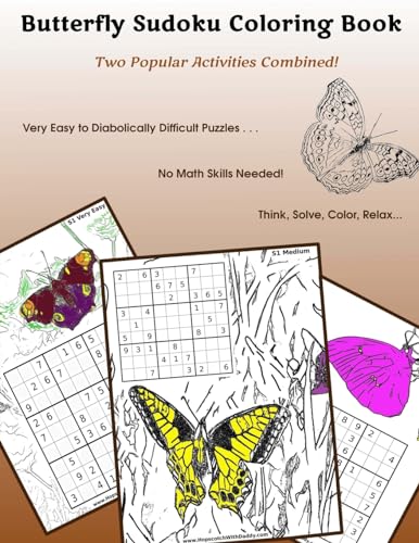 Butterfly Sudoku Coloring Book