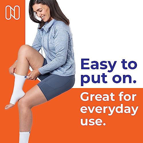 Image of NanoSocks Compression Socks for Women & Men (1 Pair) - BEST Ankle Brace Support Sleeve for Neuropathy, Plantar Fasciitis, Diabetic Foot Nerve Pain Relief - Toeless (Large, Black)