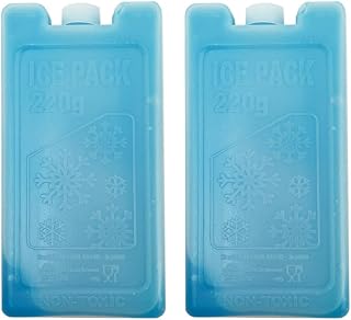 2 Pc Reusable Cooler Gel Ice Packs Small Cold Freezer Lunch Box Food Pain Relief