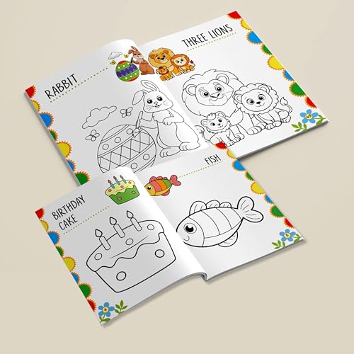 Image of Jumbo Colouring Book 3 - Coloring Activity - Gift to Children for Painting, Drawing and Colouring with reference guide - Colouring Activities Book for Kids Age 3+ Years