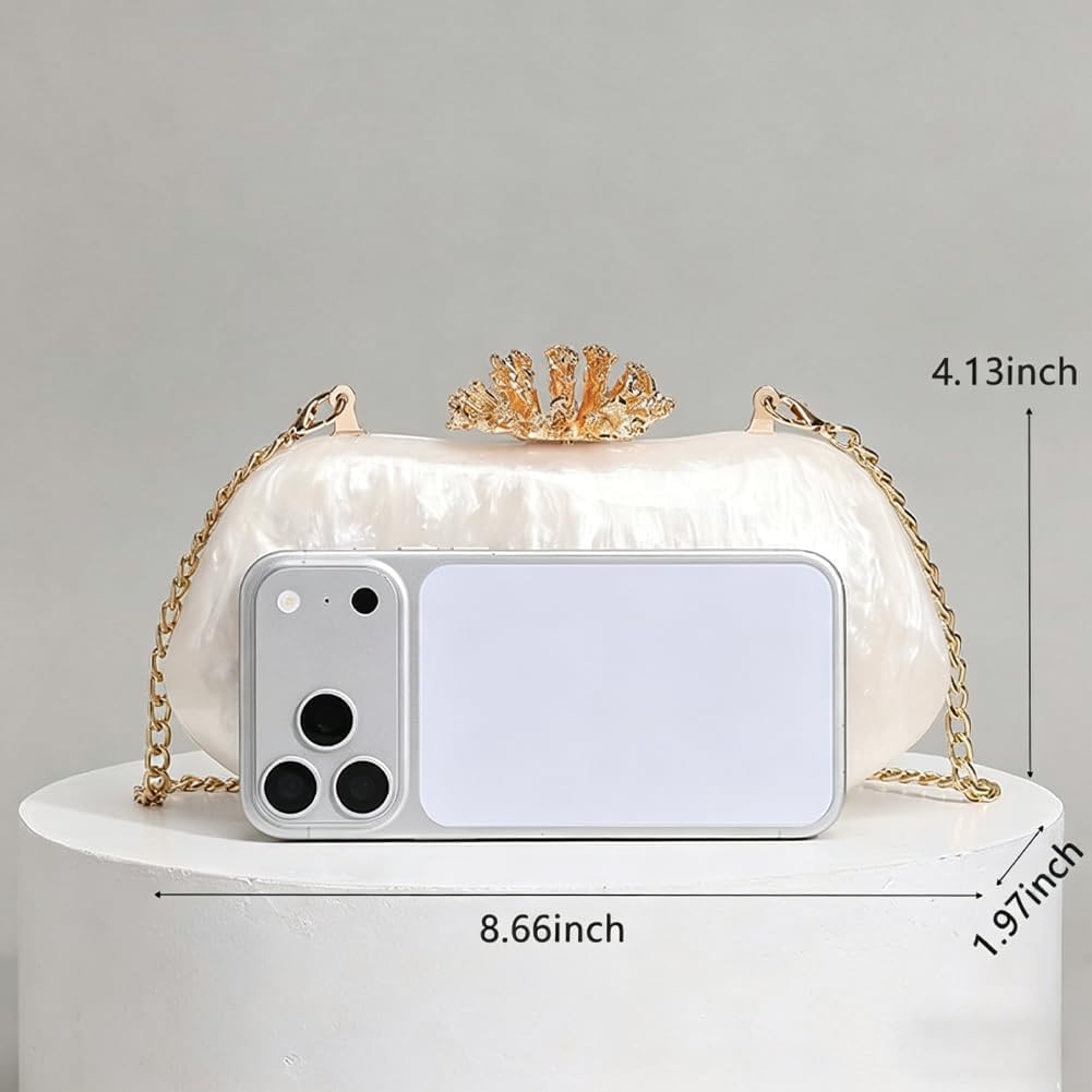 Acrylic Flower Clutch Purse for Women Acrylic Evening Handbag Vintage Marble Crossbody Purse for Wedding Party Prom