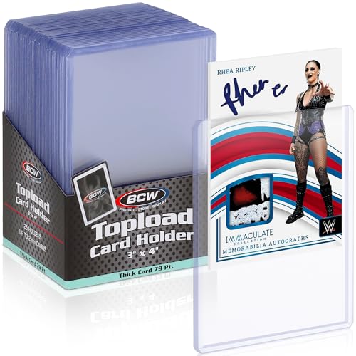 BCW Thick 79PT Card Top Load Holder (Pack of 25) 3 x 4