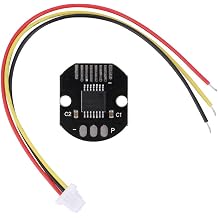 AS5048A Magnetic Encoder Module, 14 Bit Encoder with PWM and SPI Port, 360 Contact Angle Position Sensor for Brushless Motor, Industrial Automation and Robotics