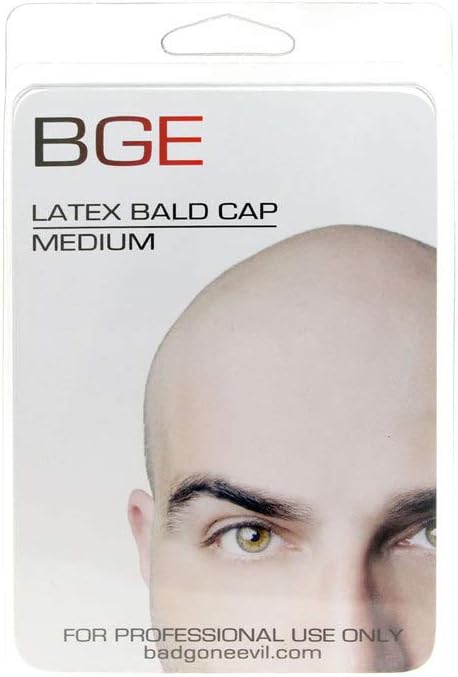 BGE Special FX Latex Bald Cap (Medium), Light Flesh, M