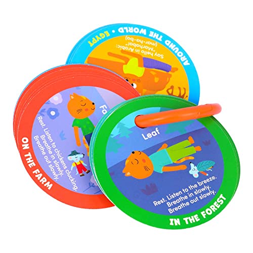 MOLLYBEE KIDS Preschool Yoga Cards for Kids, Set of 40 Poses and Activities, Beginner Yoga for Kids, Gifts for Ages 3+ - Image 4