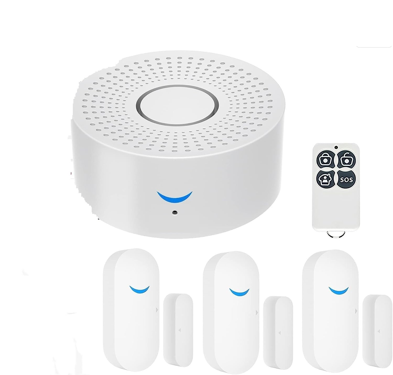 CUDTAPI Smart Home Alarm System 433mhz Burglar Security Protection Siren App Control Wireless Kits(Set 2)