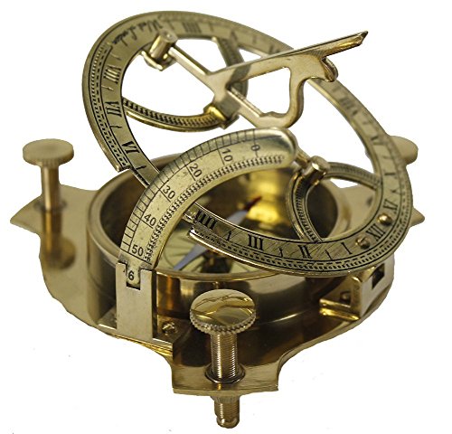 Brújula Reloj de Sol de Latón de 3 Pulgadas miniatura 2