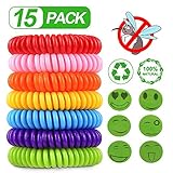 [page_title]-Mückenschutz Armband (15 Stück), Mückenschutz Kinder Armband Moskito Armband Naturals und Wasserdichtes Insektenschutz-Armband für Kinder und Erwachsene