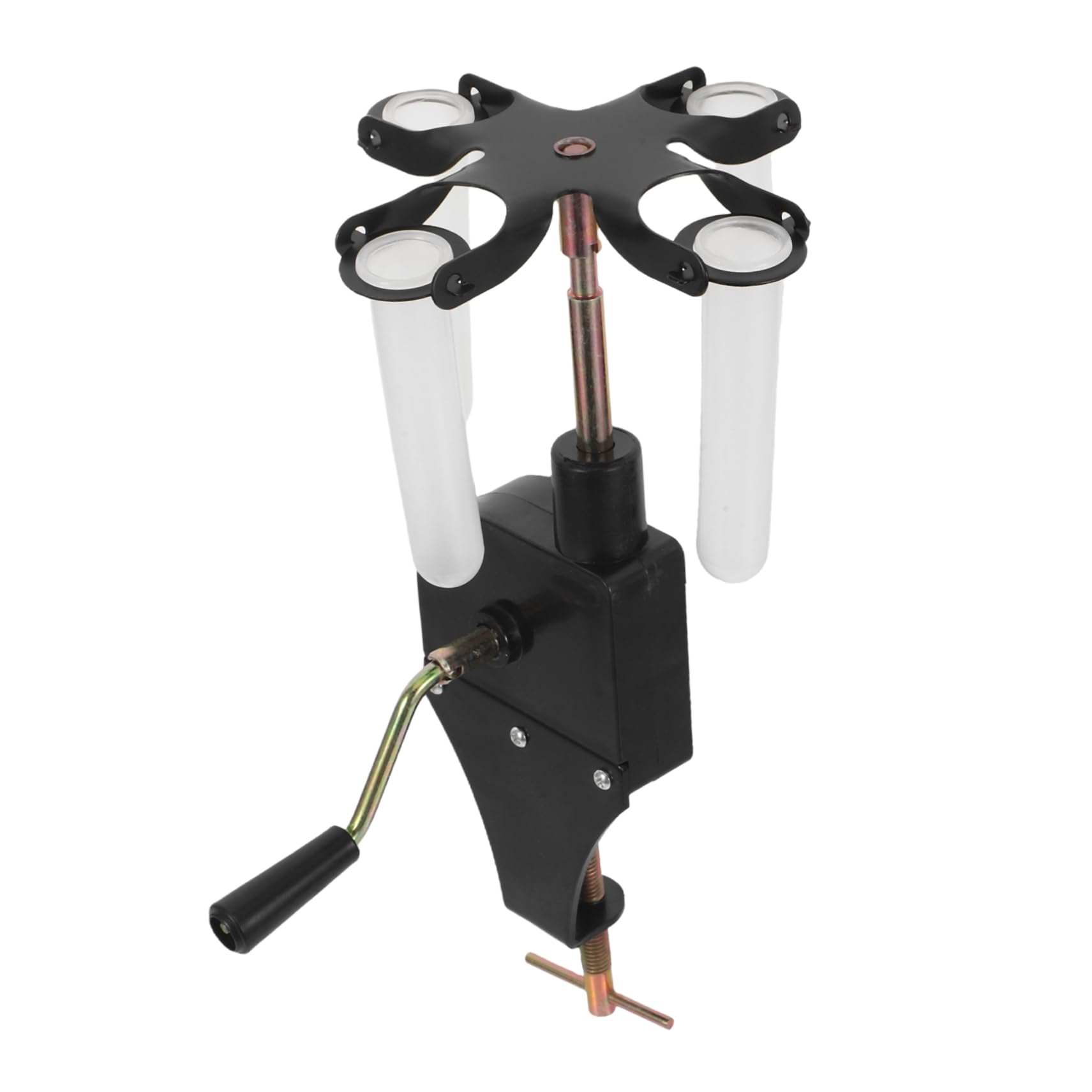 FUNOMOCYA Portable Tube Holder Test Tube Clamp Chemistry Centrifuge for Mechanics Science Experiments Black