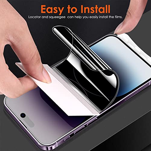 Jdhdl [2 Pack For Iphone 14 Pro Max Privacy Screen Protector (Not Glass), Anti-Spy Anti-Scratch Non-Breakable Flexible Soft Tpu Hydrogel Film Screen Protector For Iphone 14 Pro Max[Easy Installation] #TOP7