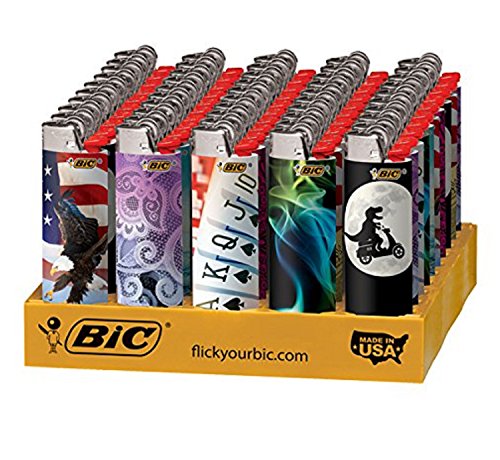 BIC Full Size Limited Special Edition Disposable Lighters Assorted Styles (25)