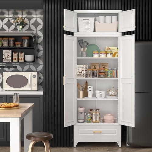 Image of SteeLoong 90 inch Metal Storage Cabinet with Doors and 3 Adjustable Shelves