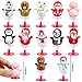 MGparty 24 Pack Christmas Jumping Popper Spring Toys Christmas Party Favors for Kids Birthday Party Carnival Prizes Pinata Filler Classroom Rewards Treat Bags Gifts Poppers Toys Pop Up Critters