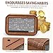 Unomor Wooden Savings Box with Counter Retro Cash Bank for All Ages Motivational Money Container for Bills and Coins Natural Wood Design with Dry Erase Pen