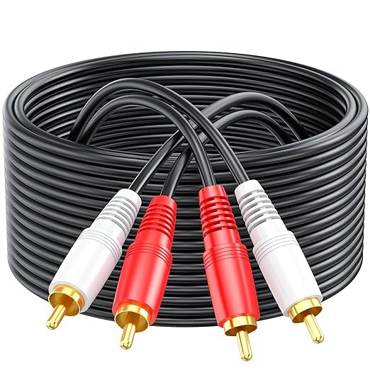 HAKUHO RCA Cables (3M) 10ft RCA to RCA Cable Shielded 2 RCA Audio
