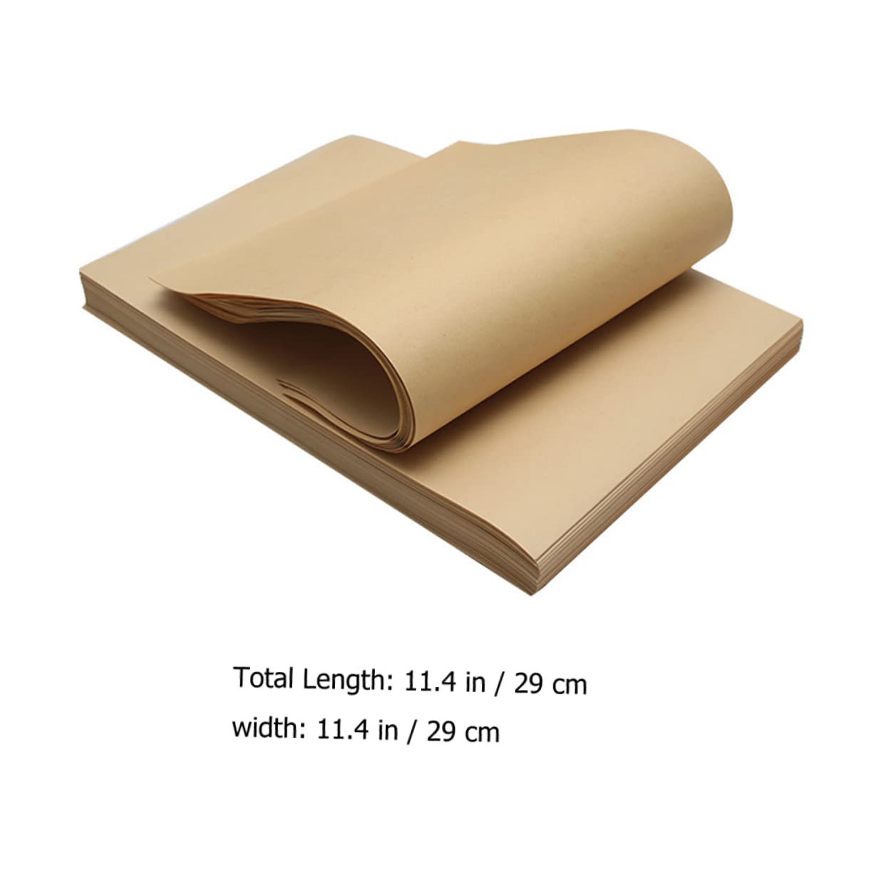 COLLBATH Hojas de Papel Encerado Resistente Grasa y Contacto Directo Comida para Envolver Alimentos 300 Adecuado para Envolver Papas Fritas y Quesos
