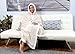 Chic Home Ove BRAND NEW!! Ultra plush sherpa lined Snuggle up animal print hoodie wearable blanket 51"x71" Robe Beige