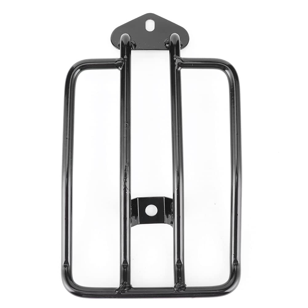 Portapacchi per sedile singolo per XL883 1200 2004-2015, ripiano posteriore per moto, struttura in acciaio resistente con rivestimento nero, montaggio universale per più modelli XL