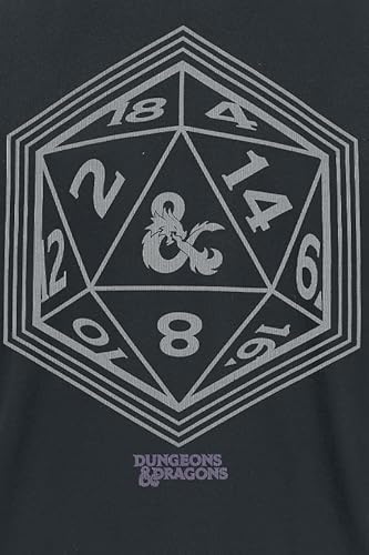 Dungeons and Dragons Dice Uomo T-Shirt Nero L 100%...
