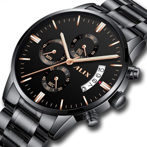 Image of ALIX Stylish Chronograph Date Display Water Resistant Analog Watch for Men