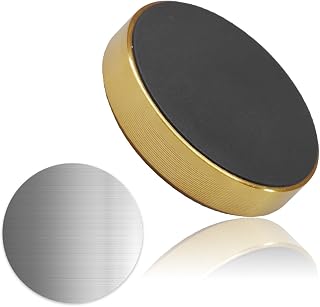 YoRise Magnetic Phone Holder for Car Dashboard, Car Phone Mount with Metal Pad, Automotive Dash Smartphone Holder for Most Vehicles (Gold)