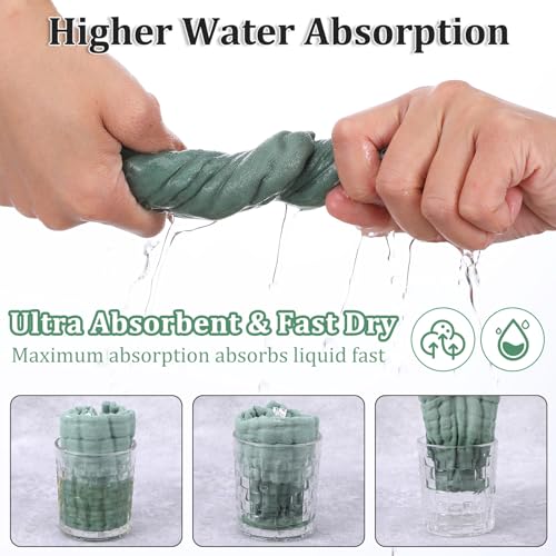 Image of Qianyu 6 Pcs Baby Muslin Washcloths for Unisex 100% Cotton Bath Wash Cloths for Babies Comfy Soft Absorbent Burp Cloths for Newborns Infants Kids Girls and Boys Multicolor 9.75 x 9.75 Inches