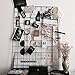 BULYZER Grid Wire Board,for Memo Picture Panel Wall Decoration for Room Office Mat Photo Hanging Art Display Frames Desk Storage Organizer