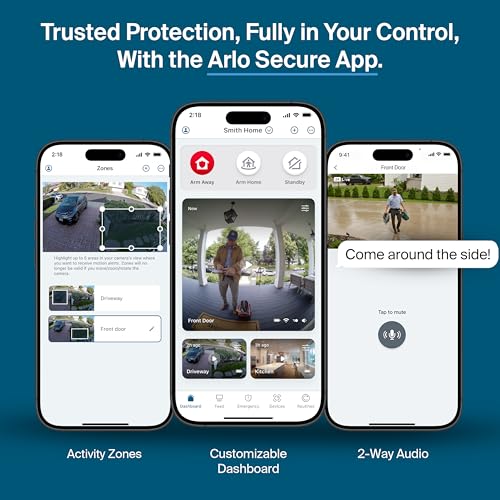 Image of Arlo Pro Security Camera 2K HDR (6th Gen, 2025 Release) Wireless Outdoor Camera, 4 Cam with 6-Month Secure Plus Subscription