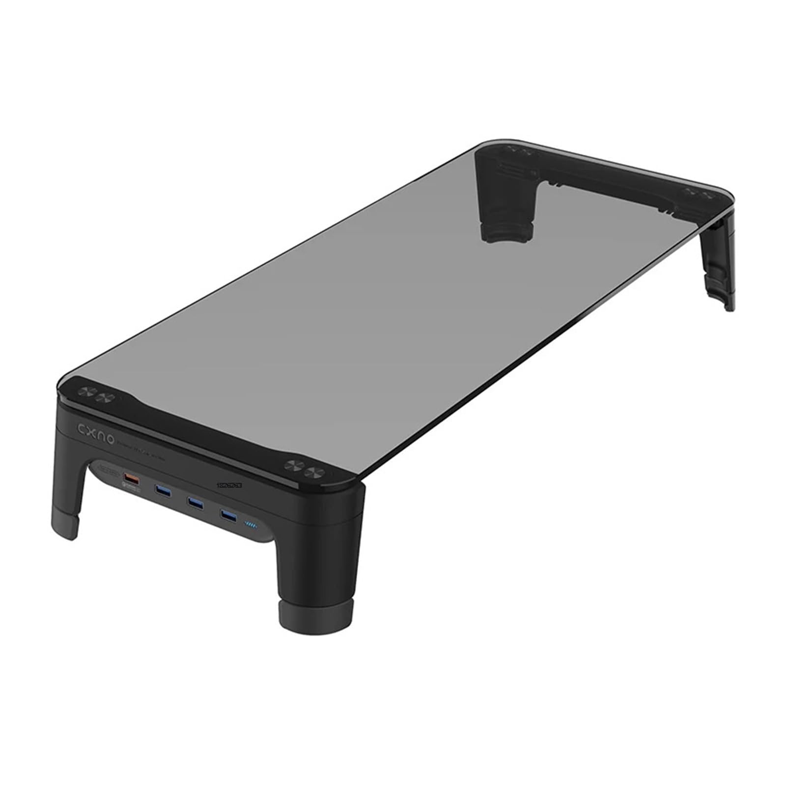 Réhausseur de bureau avec hub 4 ports USB 3.0 pour transfert rapide 600L