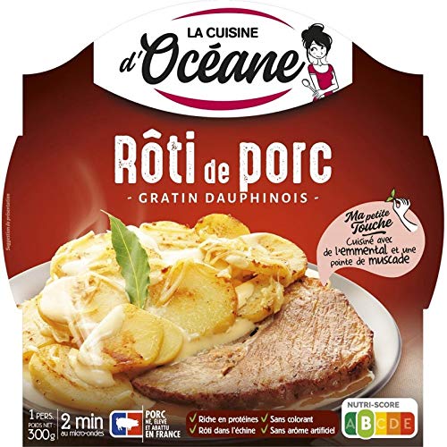 La Cuisine D Oceane – Cerdo asado con delfín gratinado, 300 g, 3 unidades