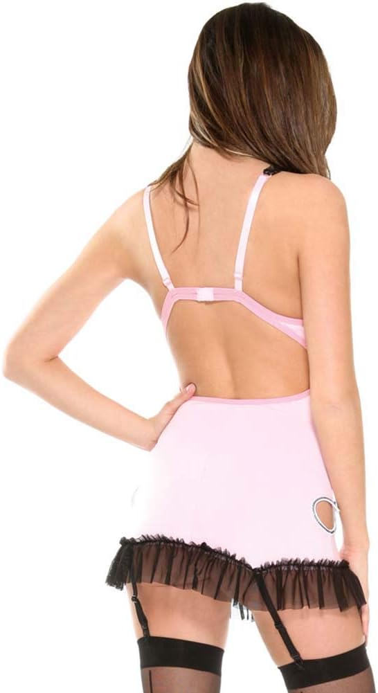 Valentine's Day Untamed Heart Babydoll (Pink;One Size)