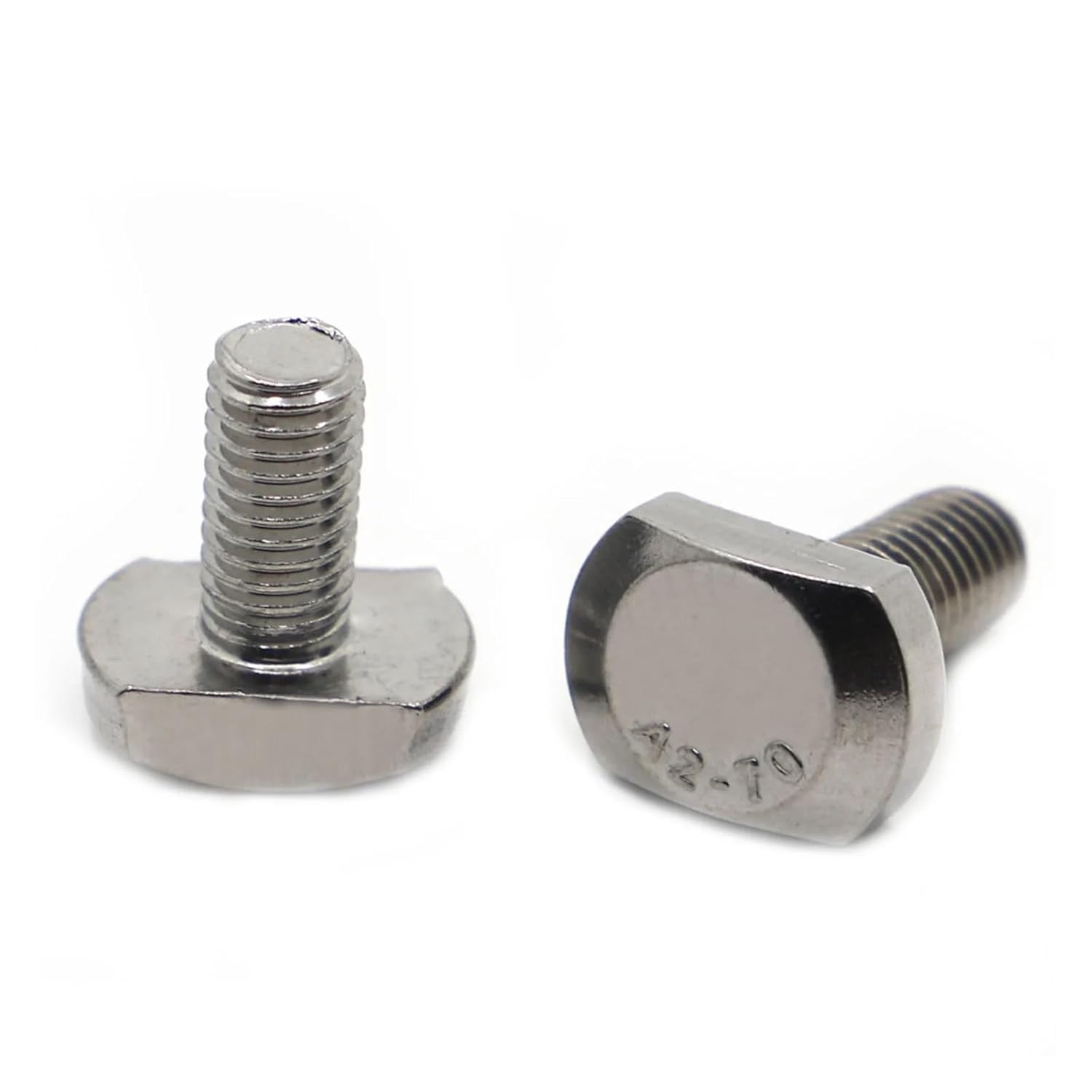 Stainless Cup Square Carriage Bolt ， M5 M6 M8 M10 M12 A2-70 304 Stainless Steel T-Slot Chute Rail Track T Shape Type Rectangle Screw Bolt(M5 5pcs,50mm)