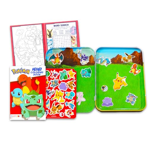 Pokemon Magnetic Creations Toy - Bundle with 36 Magnetic Play Pieces Plus Mini Coloring Book, Stickers and Pokemon Cards for Kids, Toddlers | Activity Play Set by Pokémon - Used condition - Image 2