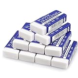 Jc.upin 10 Pcs Eraser-White Erasers Multipack Rubbers Erasers for Kids on School, Office, Kids, Adults,Classic Latex Free Plastic Rubber