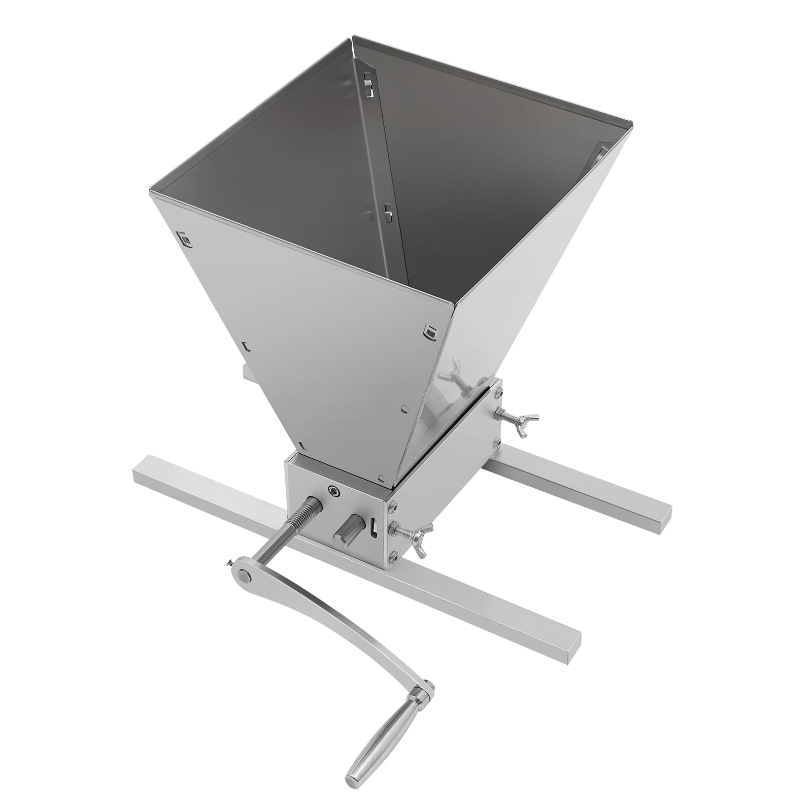 4L Hopper Grain Mill Grinder, Hand Crank & Electric Drill, Safety Upgraded, Grain Mill Brewing for Milling Barley, Wheat, Grains, Not applicable to corn