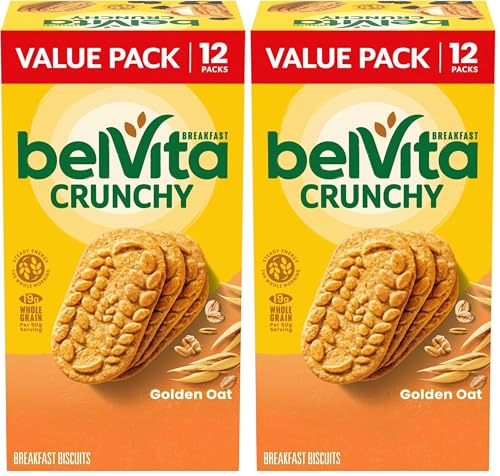 belVita Breakfast Bars Biscuits, Golden Oat, Value Pack, (4 Biscuits