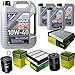 Produktbild Filter Set Inspektionspaket 8 Liter Liqui Moly Motoröl MoS2 Leichtlauf 10W-40 MANN-FILTER Innenraumfilter Kraftstofffilter Luftfilter Ölfilter