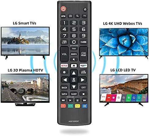 Universal Replacement for All LG Remote Control Smart TV OLED LCD LED HDTV 3D 4K Smart TVs AKB75095307 32LJ550B 43UJ6300 55LJ5500 55UJ6050 AKB75375604 AKB74915305 - 1