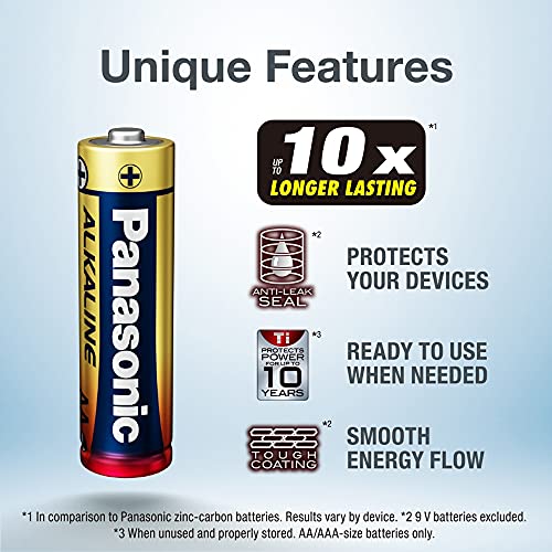 Image of Panasonic Alkaline D Battery, Pack of 2